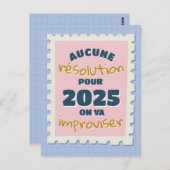 Geen voornemens dit jaar briefkaart (Voorkant / Achterkant)