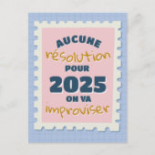 Geen voornemens dit jaar briefkaart (Voorkant)