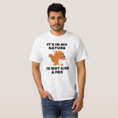 Geen vos geven t-shirt (Voorkant volledig)