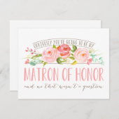 Geen vraag, Matrone van Eer Rose Garden Kaart (Voorkant / Achterkant)