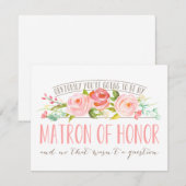 Geen vraag, Matrone van Eer Rozen tuin Kaart (Voorkant / Achterkant)