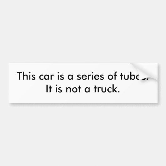 Geen vrachtwagen bumpersticker (Voorkant)