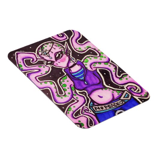 Geen Vrede Alien Magnet Magneet (Rechterzijde)