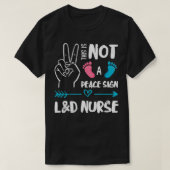 Geen vredesteken L&D verpleegkundige, arbeids- en  T-shirt (Design voorkant)