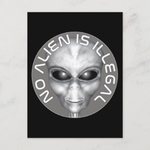 Geen vreemdeling is illegaal briefkaart