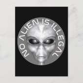 Geen vreemdeling is illegaal briefkaart (Voorkant)