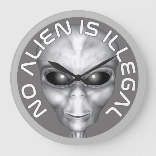 Geen vreemdeling is illegaal grote klok (Voorkant)