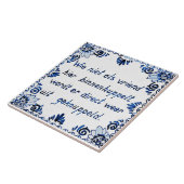 Geen vriend? Weer eruit geschopt. Tegeltje (Zijkant)