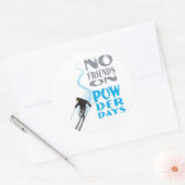Geen vrienden op poederdagen Sticker (Envelop)