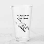 Geen vrienden op pooldagen glas (Voorkant)