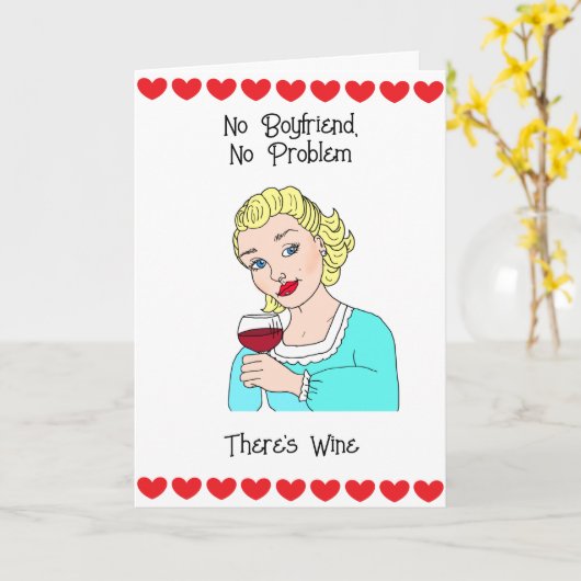 Geen vriendje | Geen probleem Kaart (Gele Bloem)