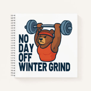 Geen vrije dag wintertrainen notitieboek