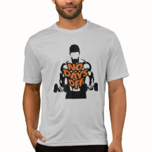 Geen vrije dagen Workout Gym T-shirt Fitness train