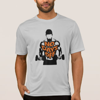 Geen vrije dagen Workout Gym T-shirt Fitness train