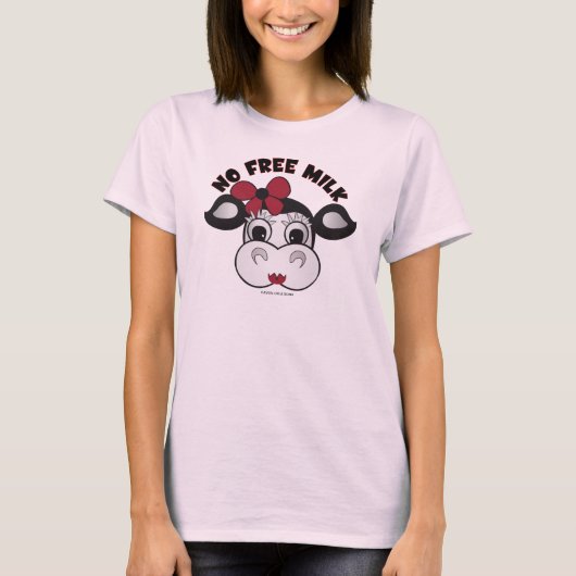 Geen vrije melk t-shirt (Voorkant)