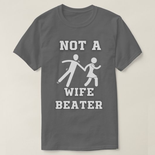 Geen vrouw Beater T-shirt (Design voorkant)