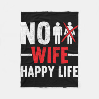 Geen vrouw gelukkig leven echtgenotes bruid bruide fleece deken