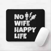 Geen vrouw gelukkig leven echtgenotes bruid bruide muismat (Met muis)