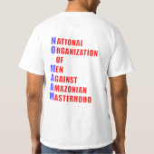 Geen vrouw getrouwd t-shirt (Achterkant)