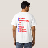 Geen vrouw getrouwd t-shirt (Achterkant volledig)
