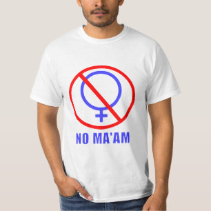 Geen vrouw getrouwd t-shirt