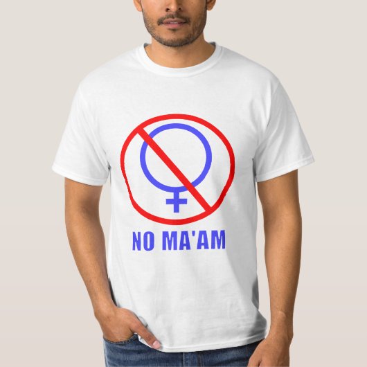 Geen vrouw getrouwd t-shirt (Voorkant)