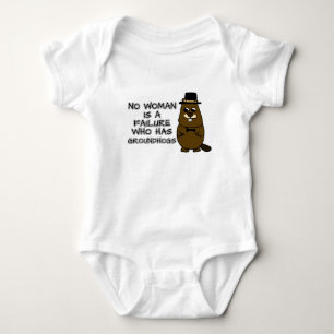 Geen vrouw is een mislukkeling die Grondmarmotten Romper