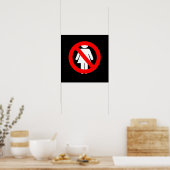Geen vrouwenteken poster (Keuken)