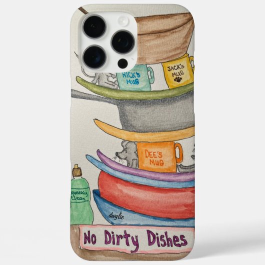 Geen Vuil Servies Case-Mate iPhone Case (Achterkant)