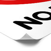 Geen vulling - Poster (Hoek)