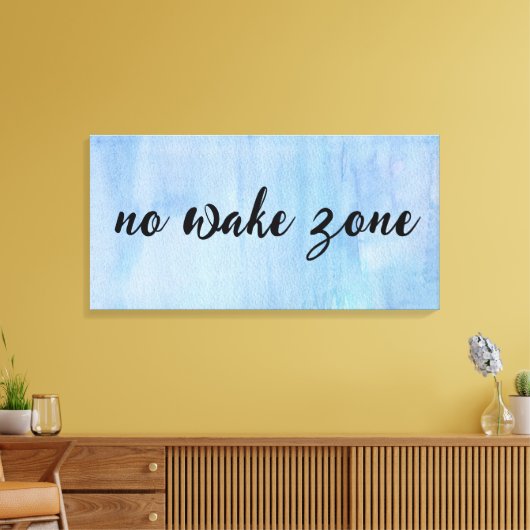 Geen waakzone op Waterverf Abstract Canvas Afdruk (Insitu (Woonkamer))