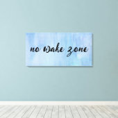 Geen waakzone op Waterverf Abstract Canvas Afdruk (Insitu (Houten vloer))