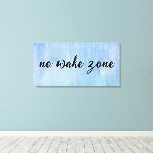 Geen waakzone op Waterverf Abstract Canvas Afdruk (Insitu (Houten vloer))