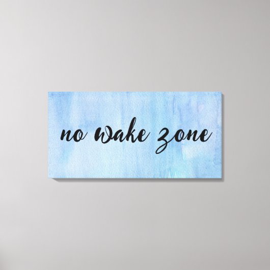 Geen waakzone op Waterverf Abstract Canvas Afdruk (Voorkant)