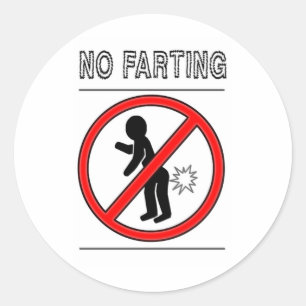 Geen waarschuwingsbord ronde sticker