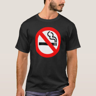 Geen waarschuwingsbord Zuurstof niet-rokerstof T-shirt