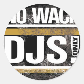 Geen Wack DJ's Ronde Sticker