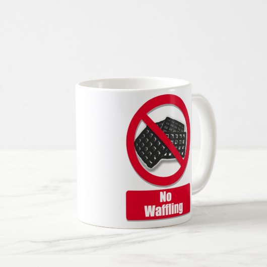 geen wafel koffiemok (Voorkant rechts)