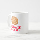 Geen wafels geen deal koffiemok (Voorkant links)