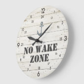 Geen Wake Zone Anchor 24-uurs Tijd Nautical Grote Klok (Hoek)