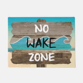 GEEN WAKE ZONE DEURMAT