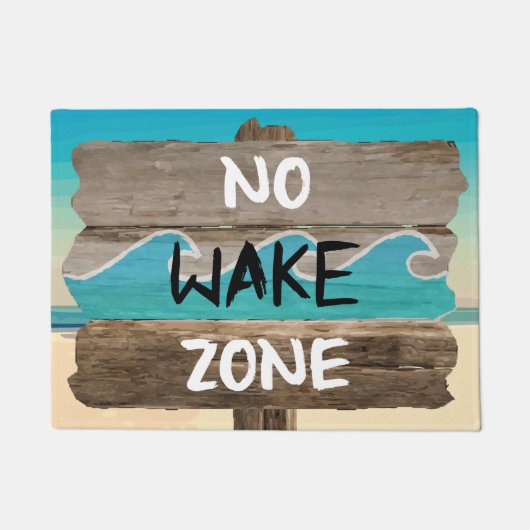 GEEN WAKE ZONE DEURMAT (Voorkant)