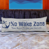 Geen Wake Zone Navy Anker Rope Nautical Lichaamskussen