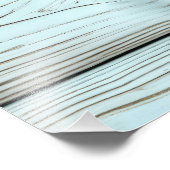 Geen Wake Zone op Retro Rustic Wood Foto Afdruk (Hoek)