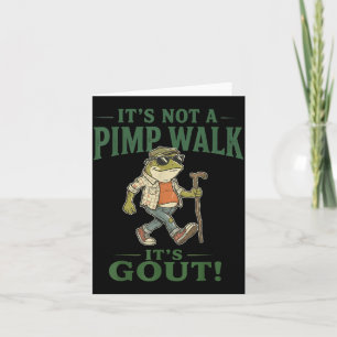 Geen Wandel Gout Kikker Grappige Oude Man Medisch  Kaart