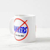 Geen Wankers Koffiemok (Voorkant links)
