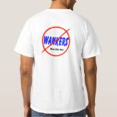 Geen Wankers T-shirt (Achterkant)