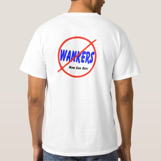 Geen Wankers T-shirt (Achterkant)