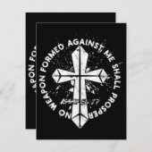 Geen wapen dat tegen mij is gevormd, zal bloeien i informatiekaartje (Voorkant / Achterkant)