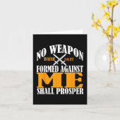 Geen wapen dat tegen mij is gevormd, zal Christia Kaart (Gele Bloem)